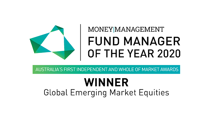 Money Management Fund Manager of the Year - Global Emerging Market Equities - Winner - 2020